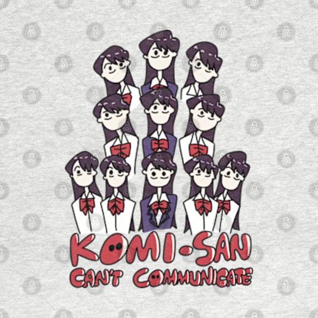 Komi Can't Communicate or Komi san wa komyushou desu anime characters in a cute doodle by Animangapoi